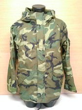 US Military Issue Woodland Camouflage Cold Wet Weather GORE-TEX Parka Large Long