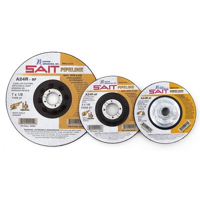 Sait 22046 T27 10200 Max RPM 6''x 1/8'' x 5/8'' Aluminum Oxide Grinding Wheel