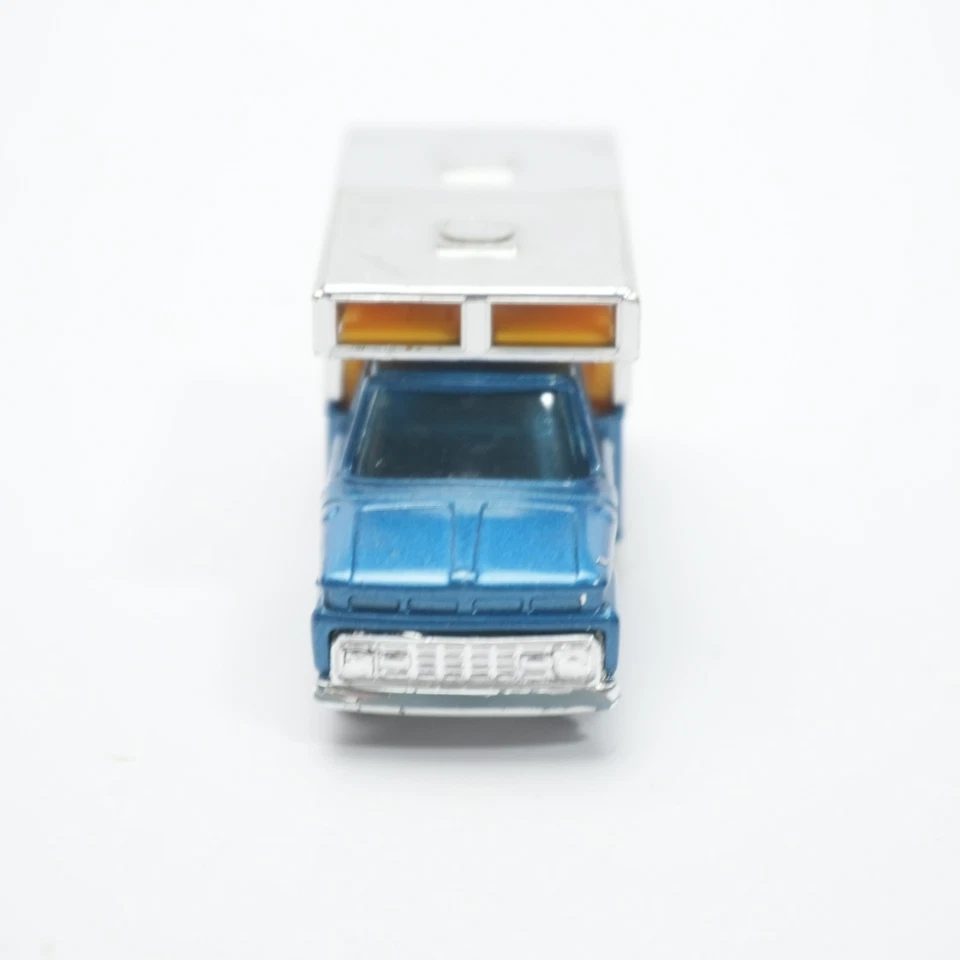 HUSKY FORD CAMPER F350 复古 1964 年至 1969 年玩具卡车英国早期蓝色 — 第 2/4 张图片