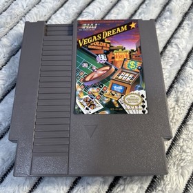 NES VEGAS DREAM & CAESARS PALACE ORIGINAL AUTHENTIC CLEAN CART MANUAL CASE 
