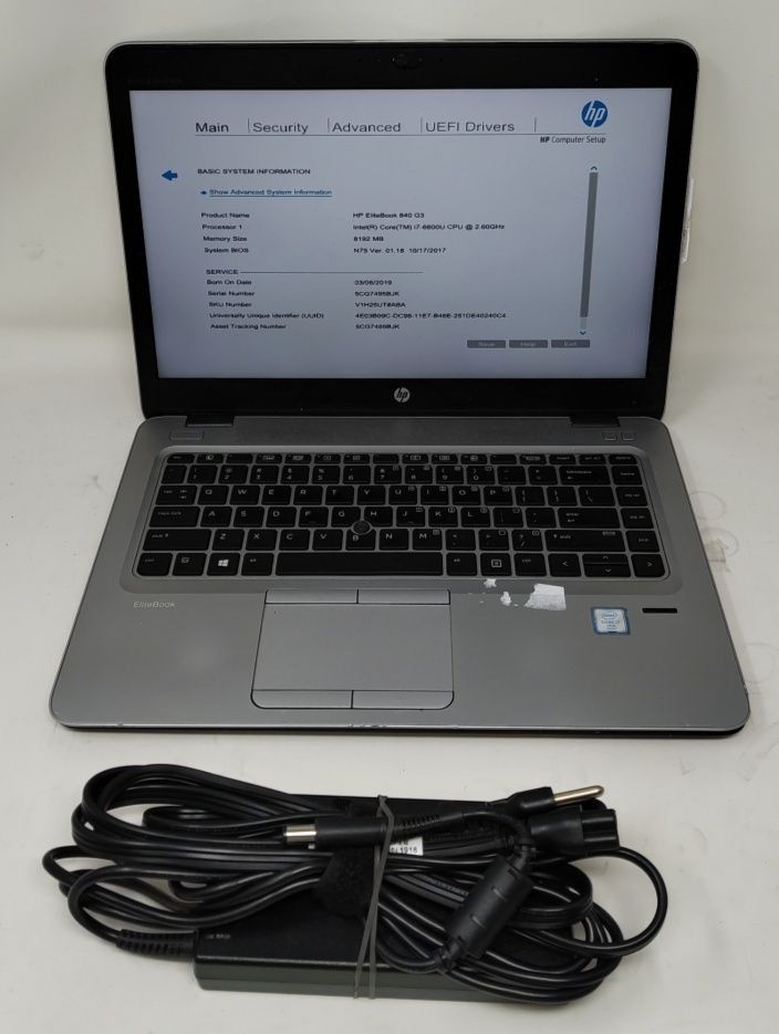 hp 840 gen3, 14-Inch Laptop, with INTEL CORE I7-6600U