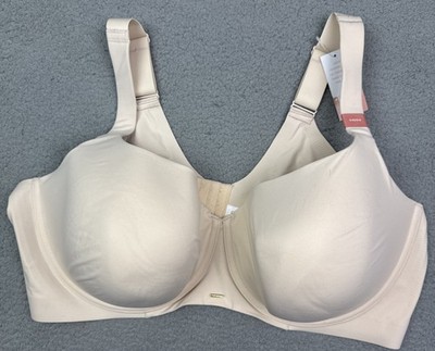 New Cacique Bra 54 DDD Full Coverage Beige Underwire Lane Bryant Lightly Lined