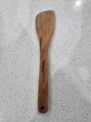 Handmade Figured Cherry Spatula Wooden Handle Kitchen Baking Tool New Set of 3