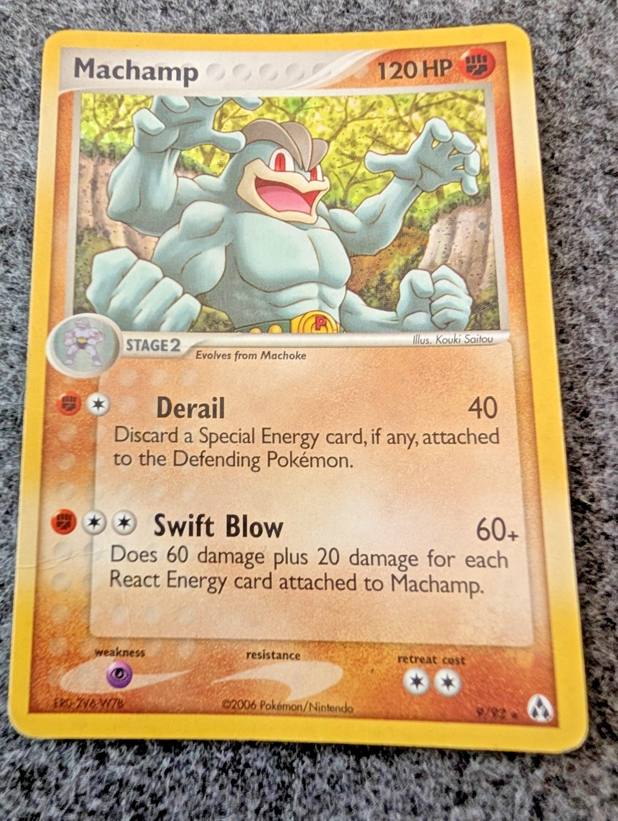 Machamp 9/92 Holo Rare - EX Legend Maker 2006