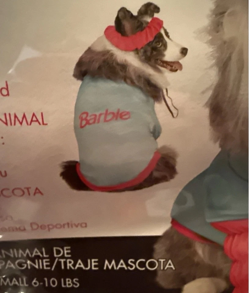 Barbie Aeróbicos 2 Piezas Disfraz Perro Tamaño: Pequeño Animal Mascota Halloween Foto 3 de 4