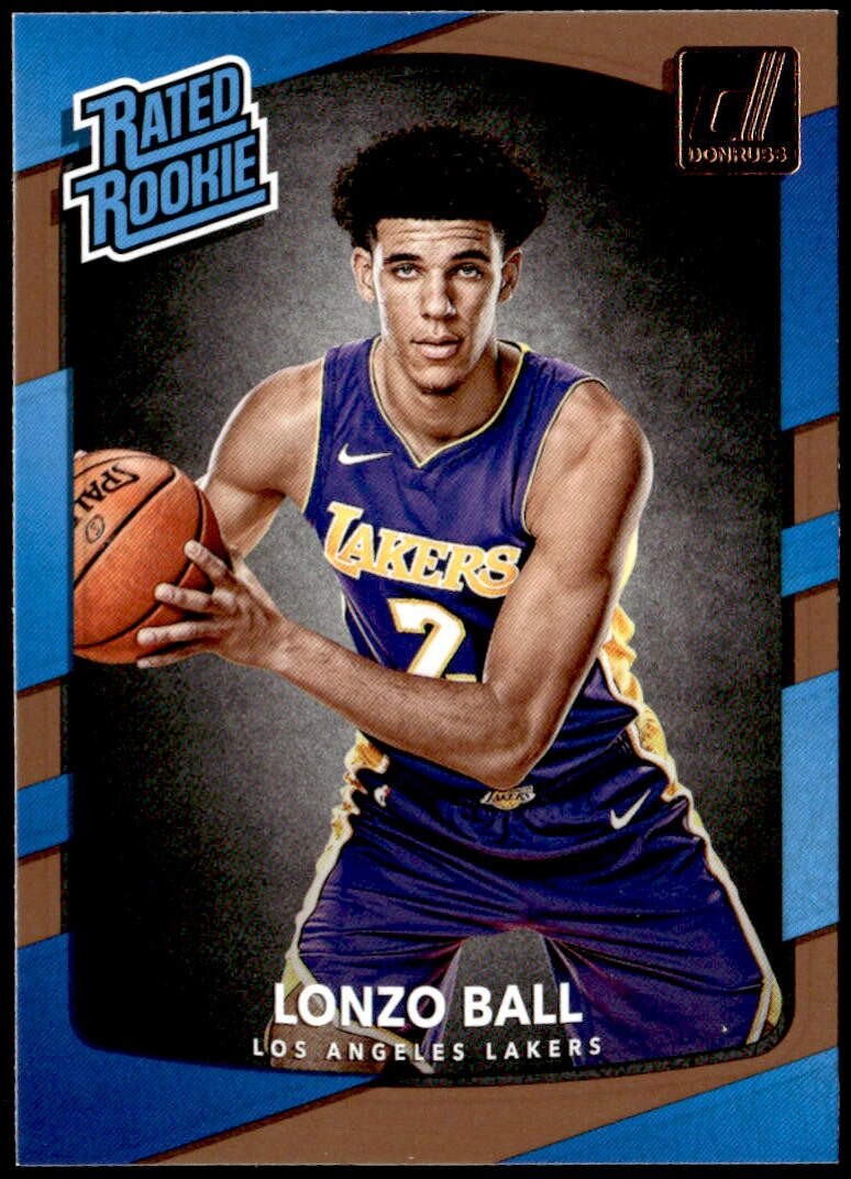 2017-18 Donruss #199 Lonzo Ball Rated Rookie E1