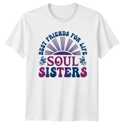 Beste Freunde fürs Leben Seele Damen T-Shirt Seelenschwestern Freundschaft Tag Geschenk