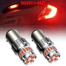 Canbus 1157 Led Red Strobe Flash Brake Stop Tail Parking Light Bulb Canbus 2-10x