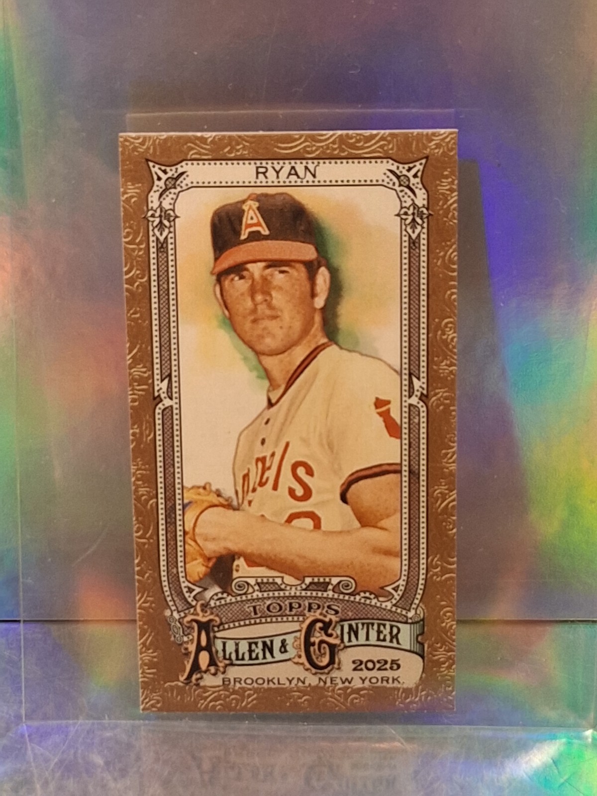 2025 Topps Allen & Ginter #63 Nolan Ryan Mini Gold Border