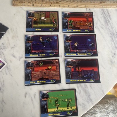 1994 Mortal Kombat 2 Classic Games Card Bundle SubZero Liu Kang Kitana VINTAGE 