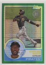 2018 Topps Silver Pack 1983 Design Chrome Green 46/99 Starling Marte #140 fm0