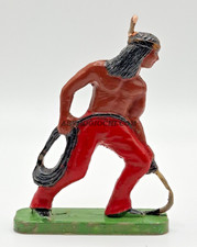 SOLDATINO INDIANO PLASTICA DURA VINTAGE '60 DIPINTO A MANO OTTIMO