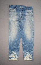 Vintage Big Smith Jeans Mens 36x32 Faded Distressed Denim Straight Leg Workwear