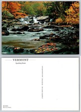 Vermont Sparkling Brook Autumn Fall Foliage Scenic Nature Postcard Murphy Smith