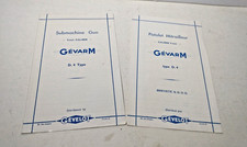 Two GEVARM Submachine Gun 9mm Pamphlets, Catalogs, English, French, Gevelot