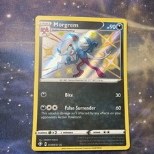 Carta Pokemon rara Morgrem SV084/SV122 Shining Fates quasi nuova Holofoil