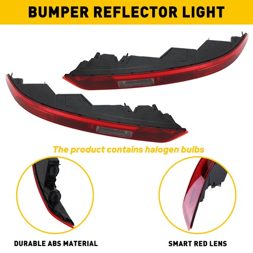 PAIR FOR AUDI Q5 2018 2019 2020 21 REAR BUMPER LOWER TAIL LIGHT BRAKE STOP LAMP - Picture 7 of 18