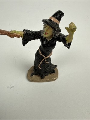 Vintage lemax witch cast spell Halloween people accessory decor