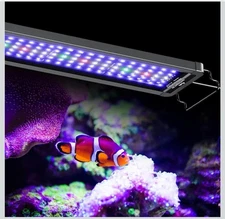 Pawfly 48W Saltwater Aquarium Light for 48" to 54" Fish Tanks. New Open Box 