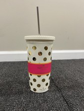 Kate Spade New York Insulated Tumbler with Reusable Straw, Polka Dot — listing 5