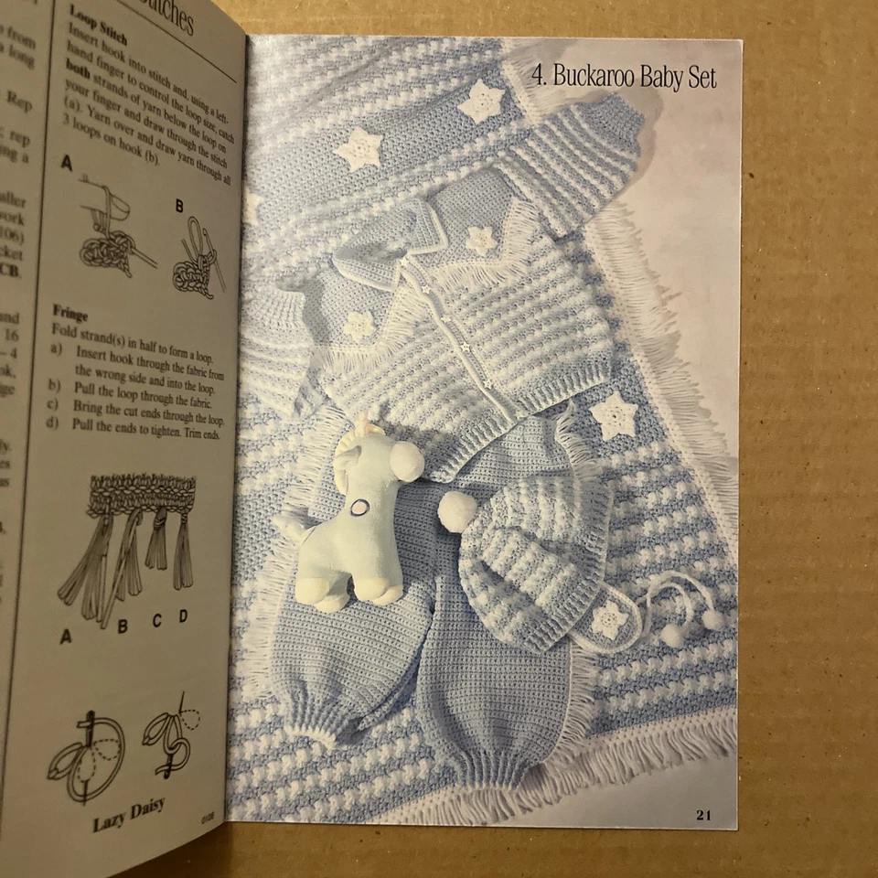 Just For Baby/Art. J16/Booklet 0108/4 Crochet Designs - Image 4 of 4