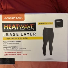 Seirus Women XL Heatwave™ Base Layer Bottoms Reversible Design Carbon XL