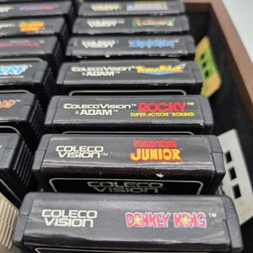 16 Coleco Vision Games + Case