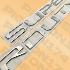 Tailgate Insert Letter For F-250 F-350 Super Duty 2017-2019 Trunk Chrome Emblem