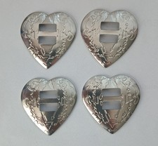 LOT of 10 x Conchos Conchas Heart Heart Western Studded Native American 38 x 36 mm