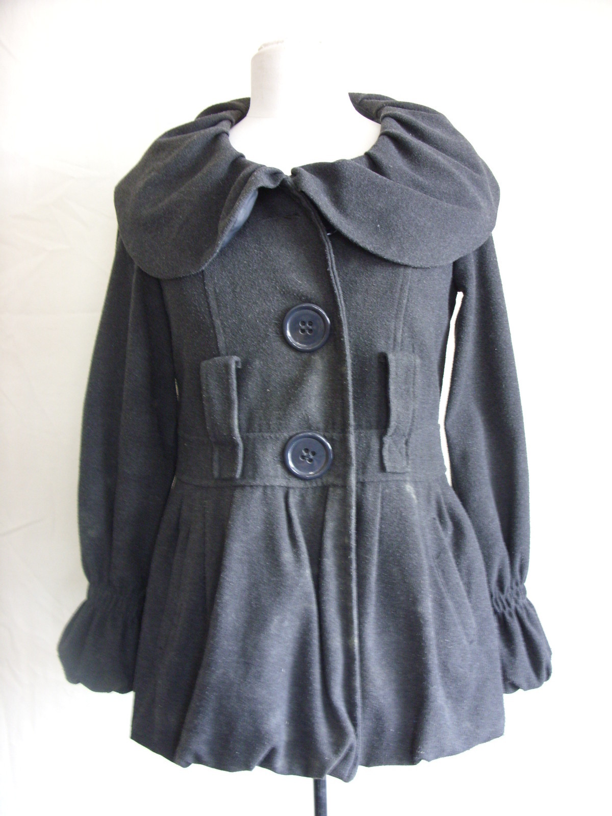 ALTRA Cappotto donna H&M cammello EUR 38 US 8 foderato busto 38" lunghezza 34" misto lana 2509