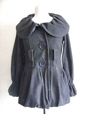 Ladies Coat - Zoe, Size 8, Grey, Polyester Blend, For Autumn/winter- 0706