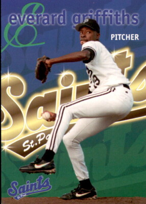 1998 St. Paul Saints Team Issue #9 Everard Griffiths St Andrews Jamaica Card