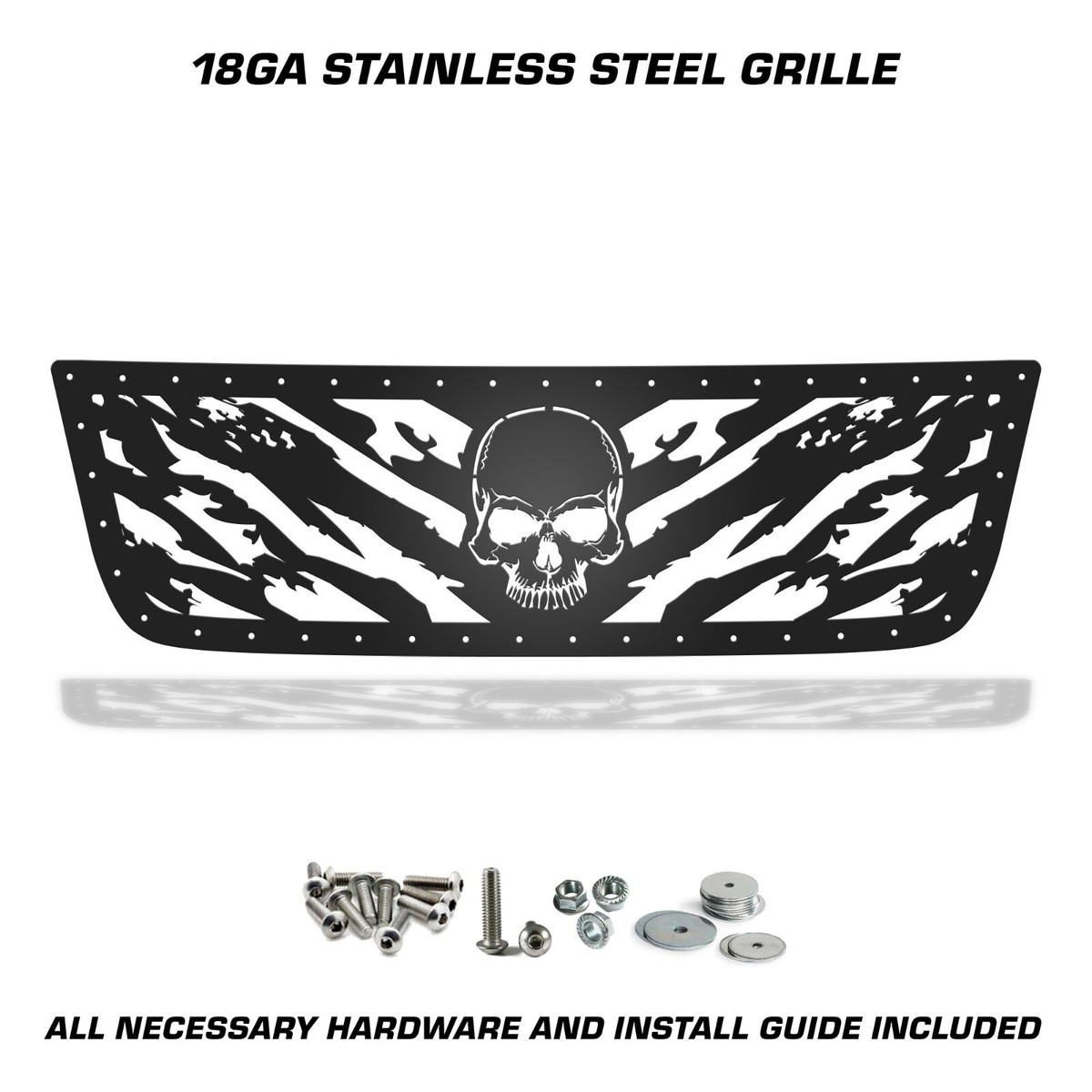 Steel Aftermarket Grille Kit for 2003-07 Chevrolet Silverado 1500/2500 NIGHTMARE