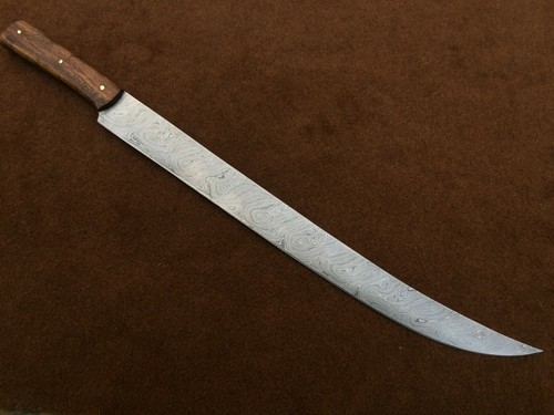 Custom Handmade Damascus Steel Kitchen knife, Chef Knife, Bread Cutter - Picture 5 of 9