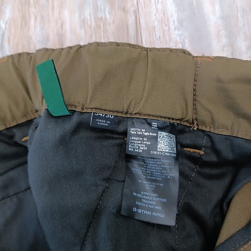 G-Star Raw Mens Cargo Pants Size 34x30 measured 34x25.5 Tapered - Picture 8 of 13