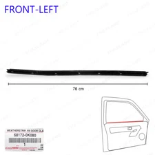 Front Left Inner Weatherstrip Door Belt Glass Fits Toyota Fortuner SUV 2016 2022
