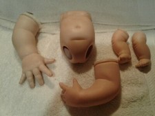 Mixed lot PORCELAIN DOLL BODY PARTS 5pcs arms legs torso different sizes Part