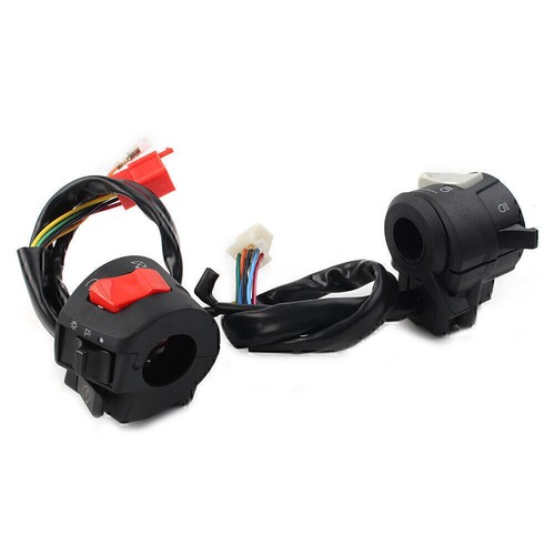 7/8" Moto Horn Turn Signal Headlight Electric Start Handlebar Controller Switch - Foto 6 di 11