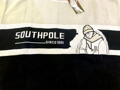 BIG MEN RARE VINTAGE SOUTHPOLE CHARACTER SWEATER HIP HOP SKATER