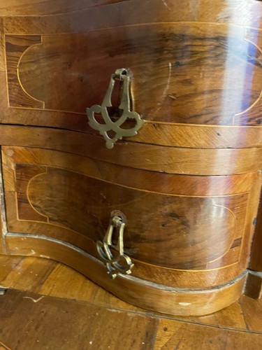 tabernakel sekretär antik, Nussbaum um die 1750 - Bild 3 von 8
