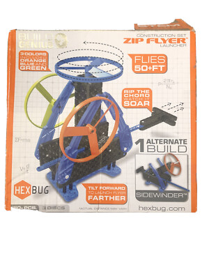 Build Genius Kids Hexbug VEX Robotics Construction Science Zip Flyer Launcher 