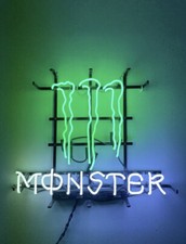Monster Energy Leuchtreklame Neonsign, selten, importiert, wie neu