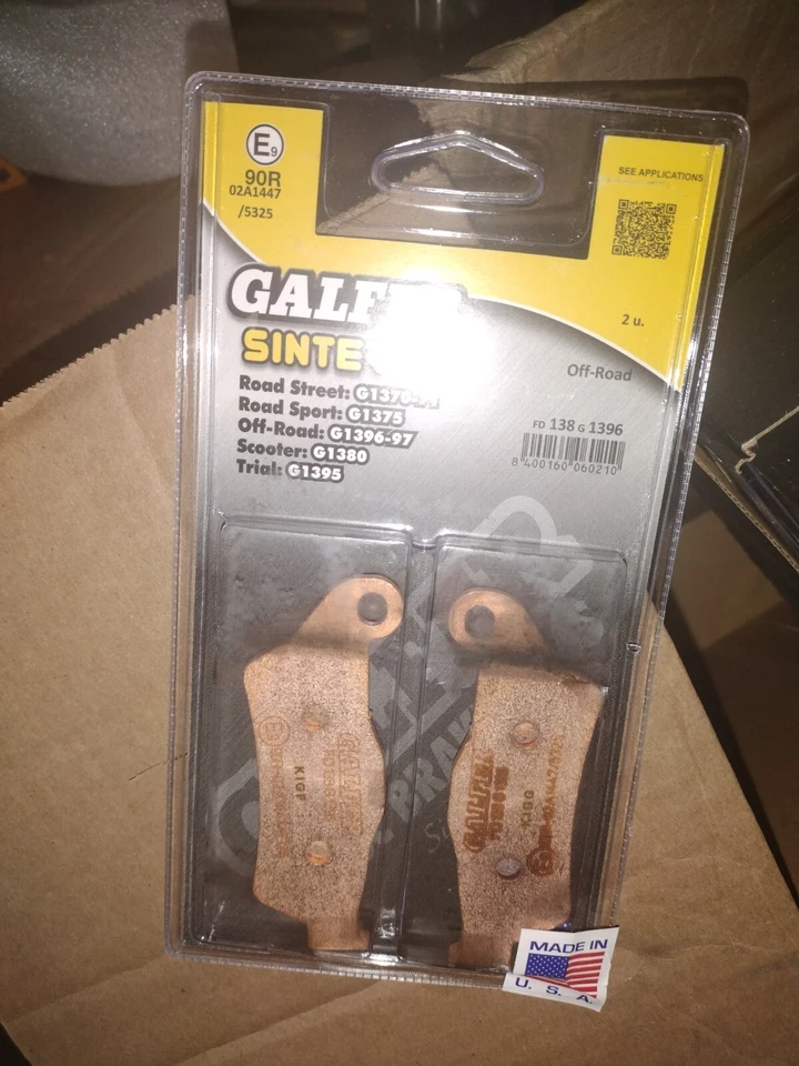 Frenos Galfer - FD165G1396 - Pastillas de freno sinterizadas HH Foto 2 de 4