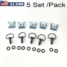 5X Motorcycle Race Fasteners Quick Release D-Ring 1/4 Turn Race Fasteners Clip