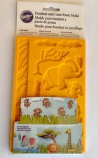 Wilton Jungle Animals Fondant Sugar Gum Paste Mould Cake Making Silicone