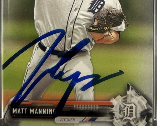 2017 1st Bowman Prospects #BP122 Matt Manning RC PSA/DNA Signed Auto Tigers 856 - Picture 2 of 3