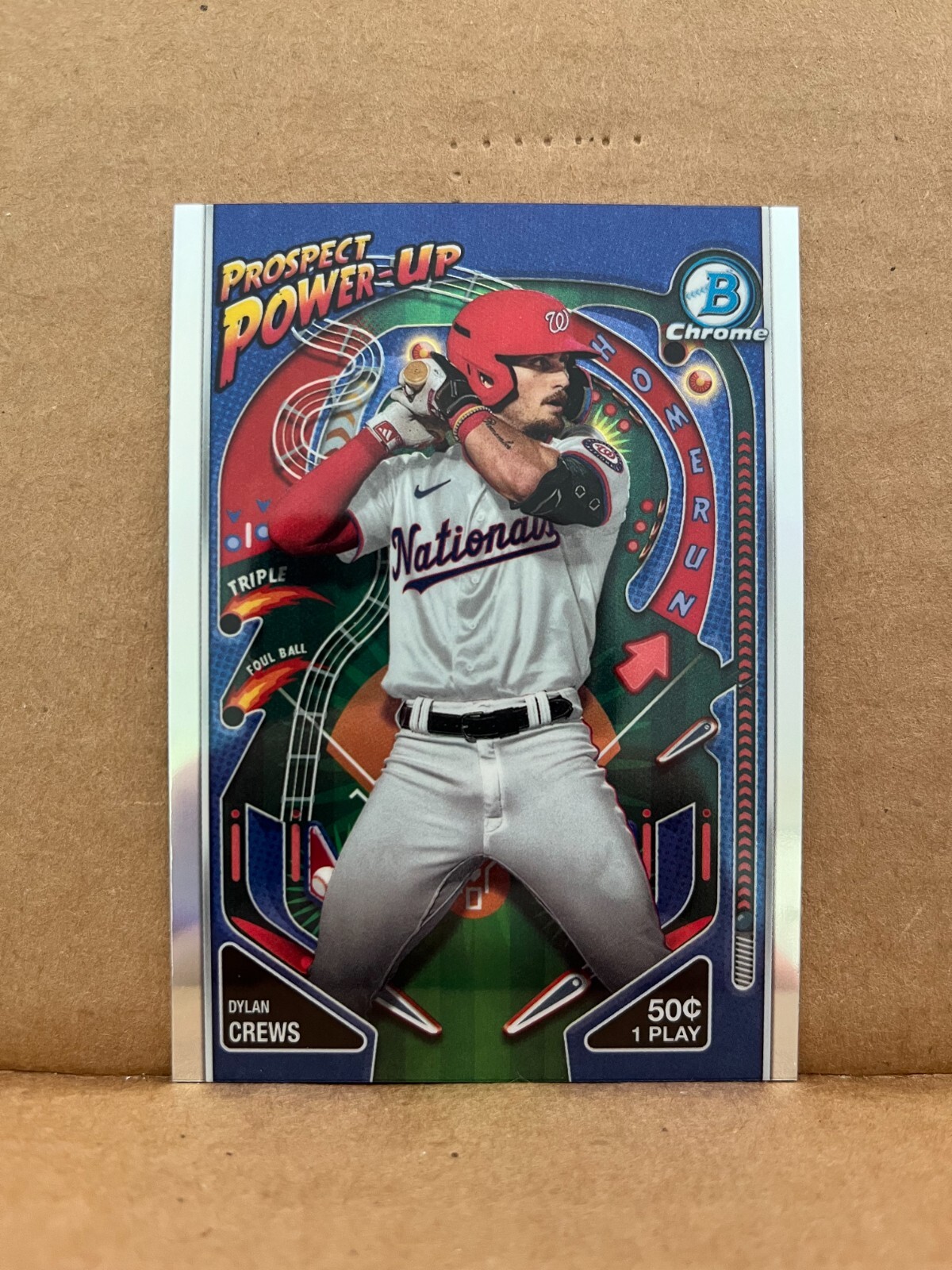 Dylan Crews 2024 Bowman Chrome Prospect Power Up Insert PP-10