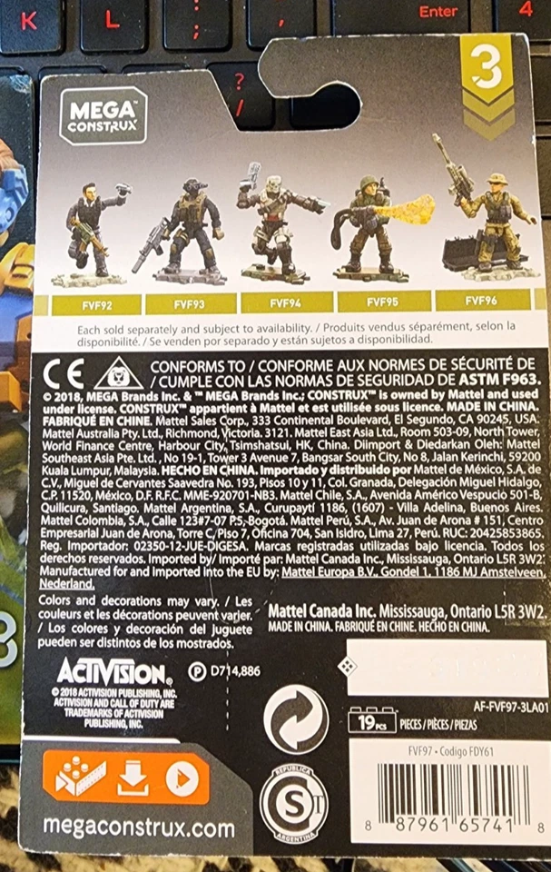 Mega Construx CALL of DUTY Specialist "Battery" FVF97 Series 3 New - Image 3 of 3