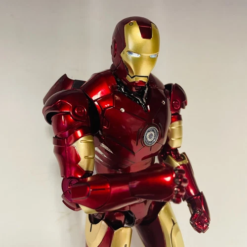 Marvel Avengers Iron Man Mark 3 MK3 Ironman Toy LED Light Action Figure Model image 14