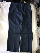 EDWARDS Blended Chino Flat Front NAVY BLUE PANTS 8579-007 Women's 14 UL Unhemmed